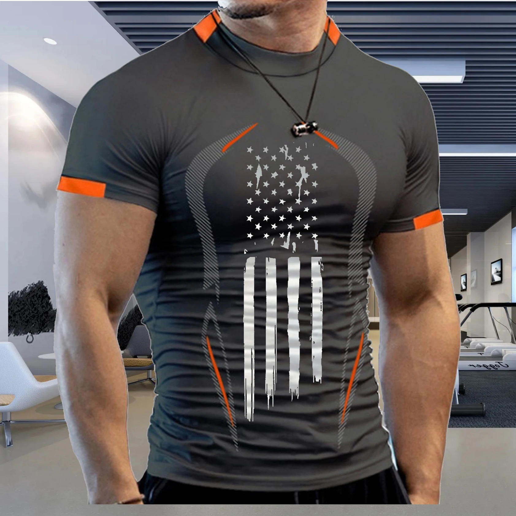High Quality Polyester Men Running T Shirt Quick Dry Fitness Shirt Training Exercise Clothes Gym Sport Shirt Tops Lightweight 
High Quality Polyester Men Running T Shirt Quick Dry Fitness Shirt Training Exercise Clothes Gym Sport Shirt Tops Lightweight