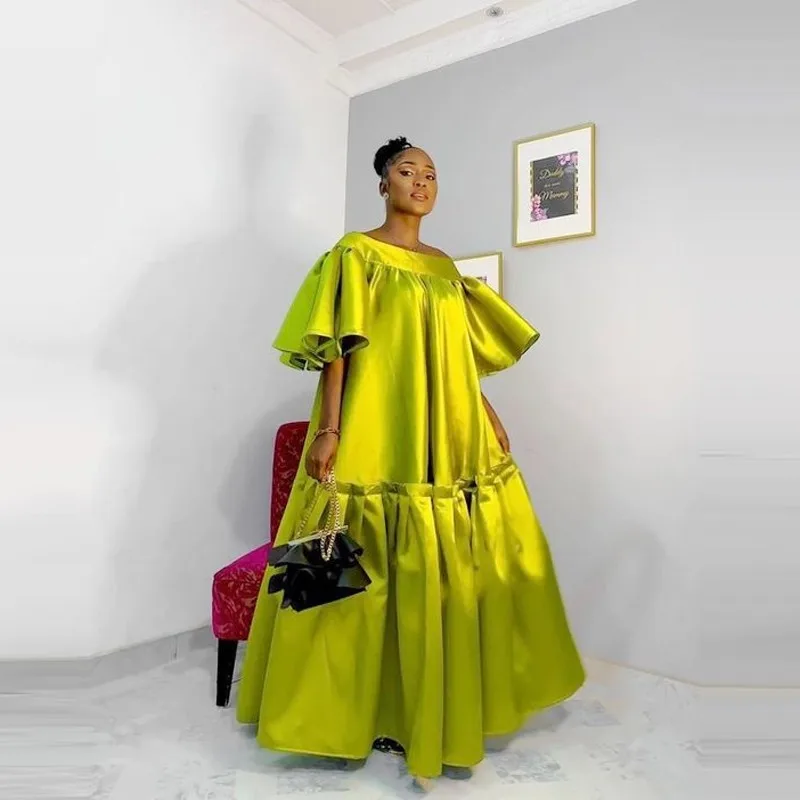 Green Loose Women Dress With Half Sleeves A Line Pleats African Women Birthday Party Gowns Floor Length
Green Loose Women Dress With Half Sleeves A Line Pleats African Women Birthday Party Gowns Floor Length