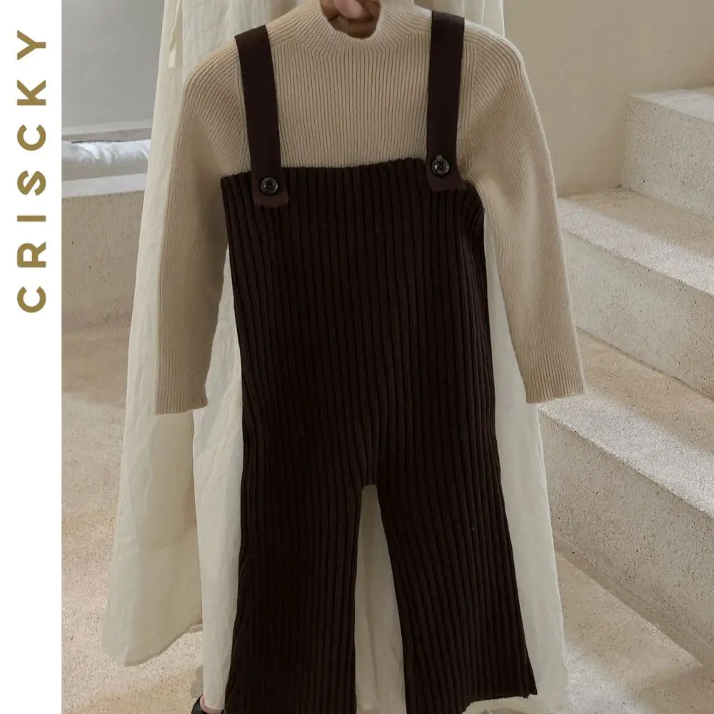 2023 New Solid Knitting Sleeveless Overalls Long Pants Autumn Winter Children's Clothing Girls Boys Suspender Jumpsuit
2023 New Solid Knitting Sleeveless Overalls Long Pants Autumn Winter Children's Clothing Girls Boys Suspender Jumpsuit