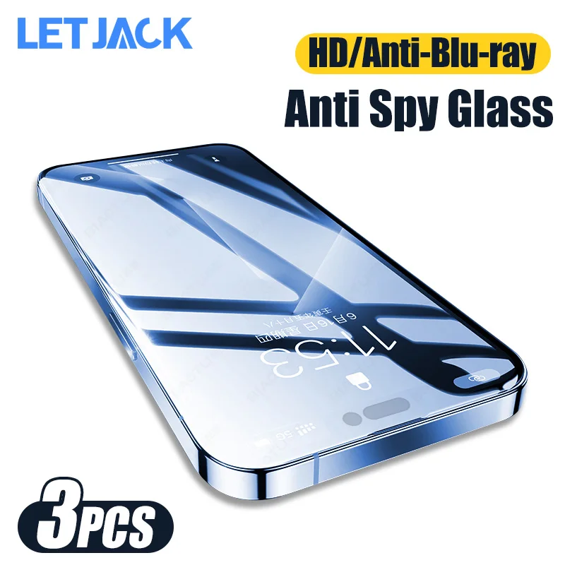 3Pcs Full Cover Tempered Glass for iPhone 14 13 Pro Max Mini Privacy Screen Protector on iPhone 14 Plus Anti-blue Light Glass
3Pcs Full Cover Tempered Glass for iPhone 14 13 Pro Max Mini Privacy Screen Protector on iPhone 14 Plus Anti-blue Light Glass