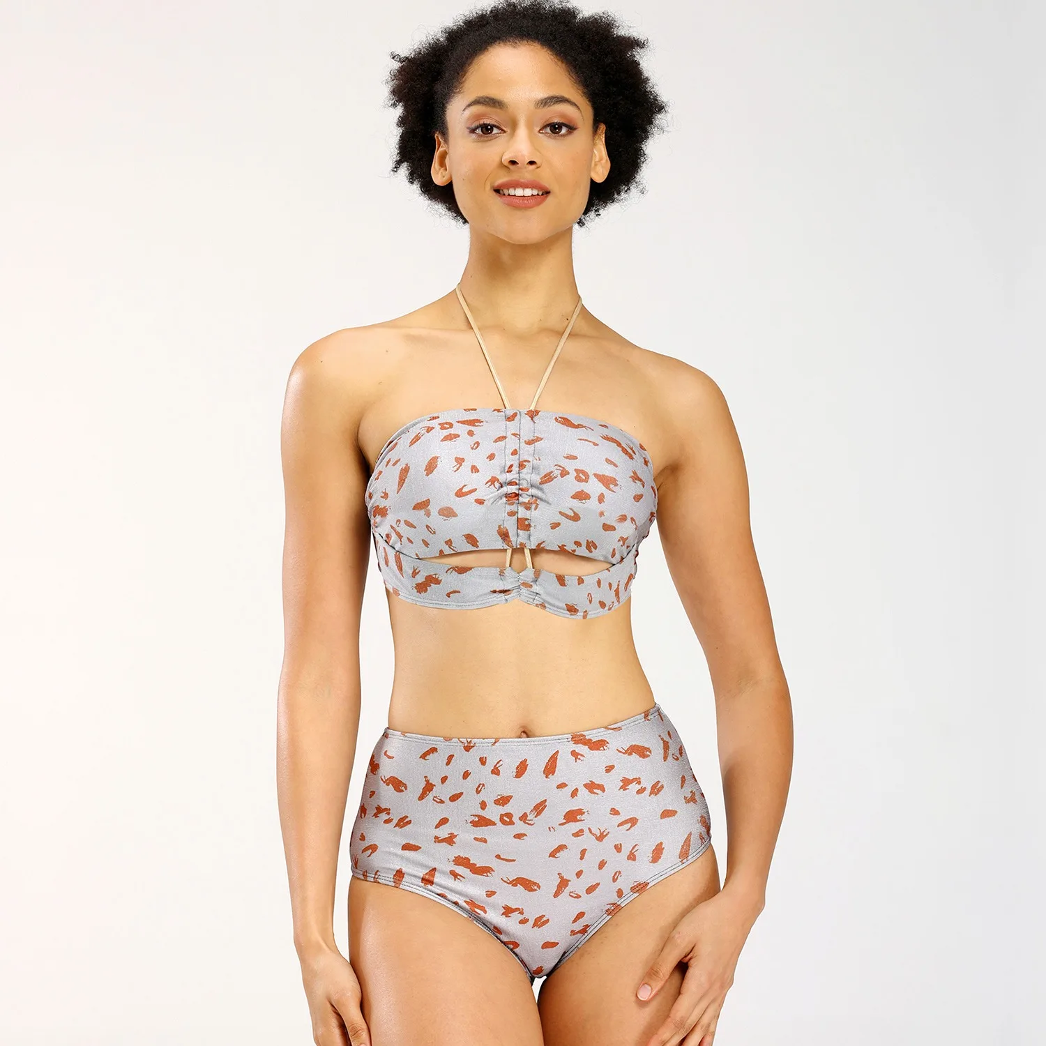 2022 New Summer Women Swimwear Beachwear Bikini Set Sexy Split Solid High Waisted Leopard Print Knitted Straps Swimsuit Biquini
2022 New Summer Women Swimwear Beachwear Bikini Set Sexy Split Solid High Waisted Leopard Print Knitted Straps Swimsuit Biquini