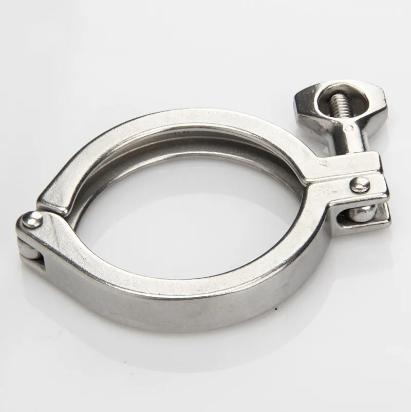 1.5" Stainless Steel SS304 Tri Clamps Clover Sanitary Single Pin Clamp Fit Ferrule OD 50.5mm
1.5" Stainless Steel SS304 Tri Clamps Clover Sanitary Single Pin Clamp Fit Ferrule OD 50.5mm