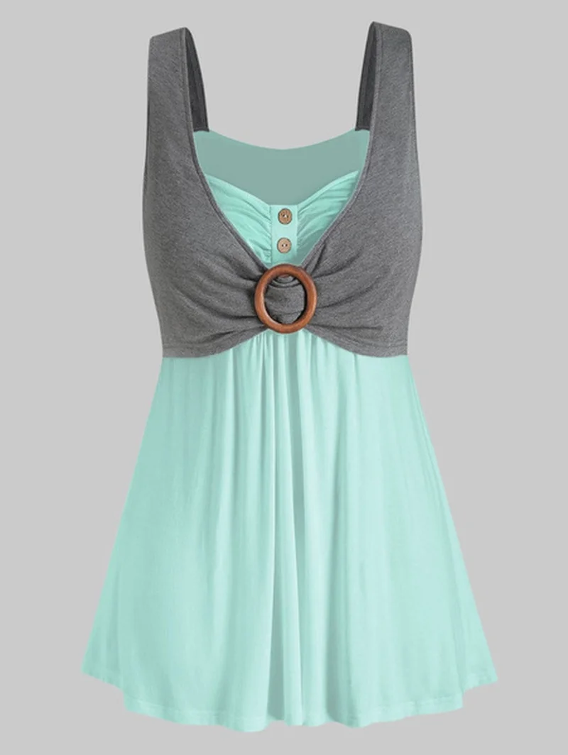 Майка женская с имитацией двух частей, детализированная рубашка на пуговицах, Повседневная Свободная рубашка без рукавов, черный белый цве...
Майка женская с имитацией двух частей, детализированная рубашка на пуговицах, Повседневная Свободная рубашка без рукавов, черный белый цве...