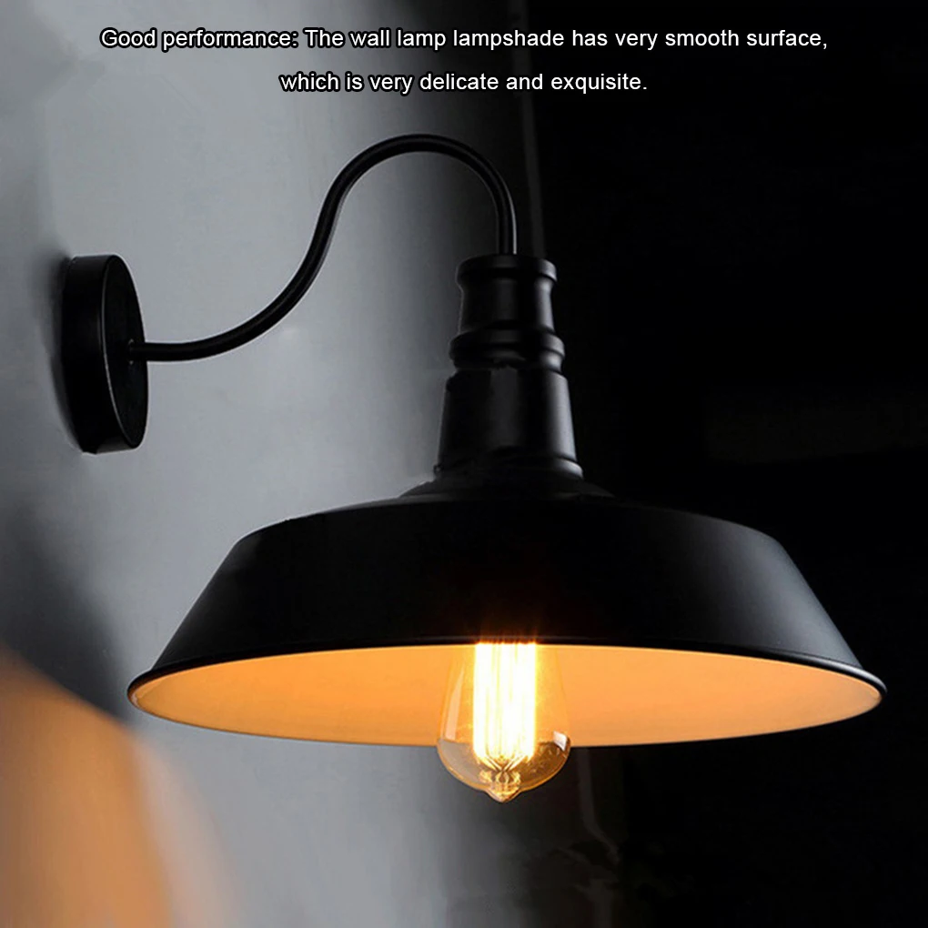 Wall Lamp Cover Industrial Living Room Kitchen Corridor Balcony Bedside Light Decoration Lampshade Accessories 26cm
Wall Lamp Cover Industrial Living Room Kitchen Corridor Balcony Bedside Light Decoration Lampshade Accessories 26cm