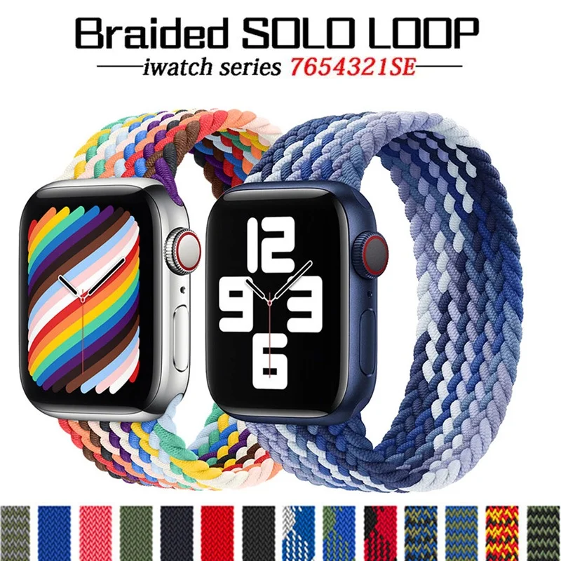 Ремешок нейлоновый для Apple Watch Series 6 5 3 4 2 SE, эластичный плетеный браслет для Iphone Iwatch 38 мм 40 мм 42 мм 44 мм, аксессуары для Iwatch
Ремешок нейлоновый для Apple Watch Series 6 5 3 4 2 SE, эластичный плетеный браслет для Iphone Iwatch 38 мм 40 мм 42 мм 44 мм, аксессуары для Iwatch