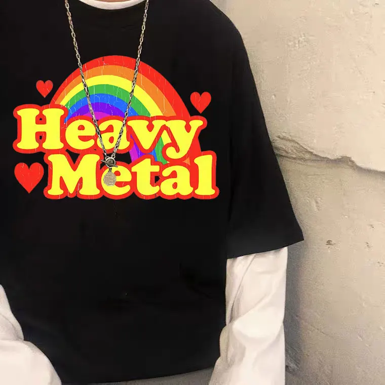 Heavy Metal Rainbow Tshirt Funny Kawaii Cute Couple Tees Men Women Regular Casual T Shirt Unisex Hip Hop Rock Short Sleeve Tees
Heavy Metal Rainbow Tshirt Funny Kawaii Cute Couple Tees Men Women Regular Casual T Shirt Unisex Hip Hop Rock Short Sleeve Tees