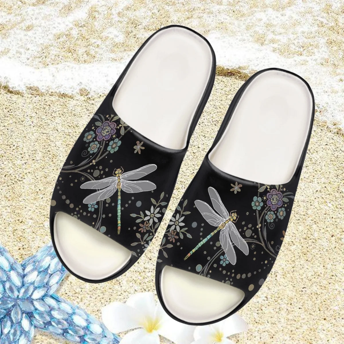 Шлепанцы Nopersonality женские с рисунком стрекозы, домашние сандалии для ванной, Модные Повседневные тапочки на плоской подошве, сланцы
Шлепанцы Nopersonality женские с рисунком стрекозы, домашние сандалии для ванной, Модные Повседневные тапочки на плоской подошве, сланцы