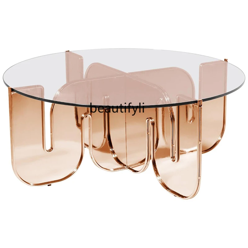 yj Crystal round Art Tea Table Simple Style Tea Table Creative Transparent Wave Table
yj Crystal round Art Tea Table Simple Style Tea Table Creative Transparent Wave Table