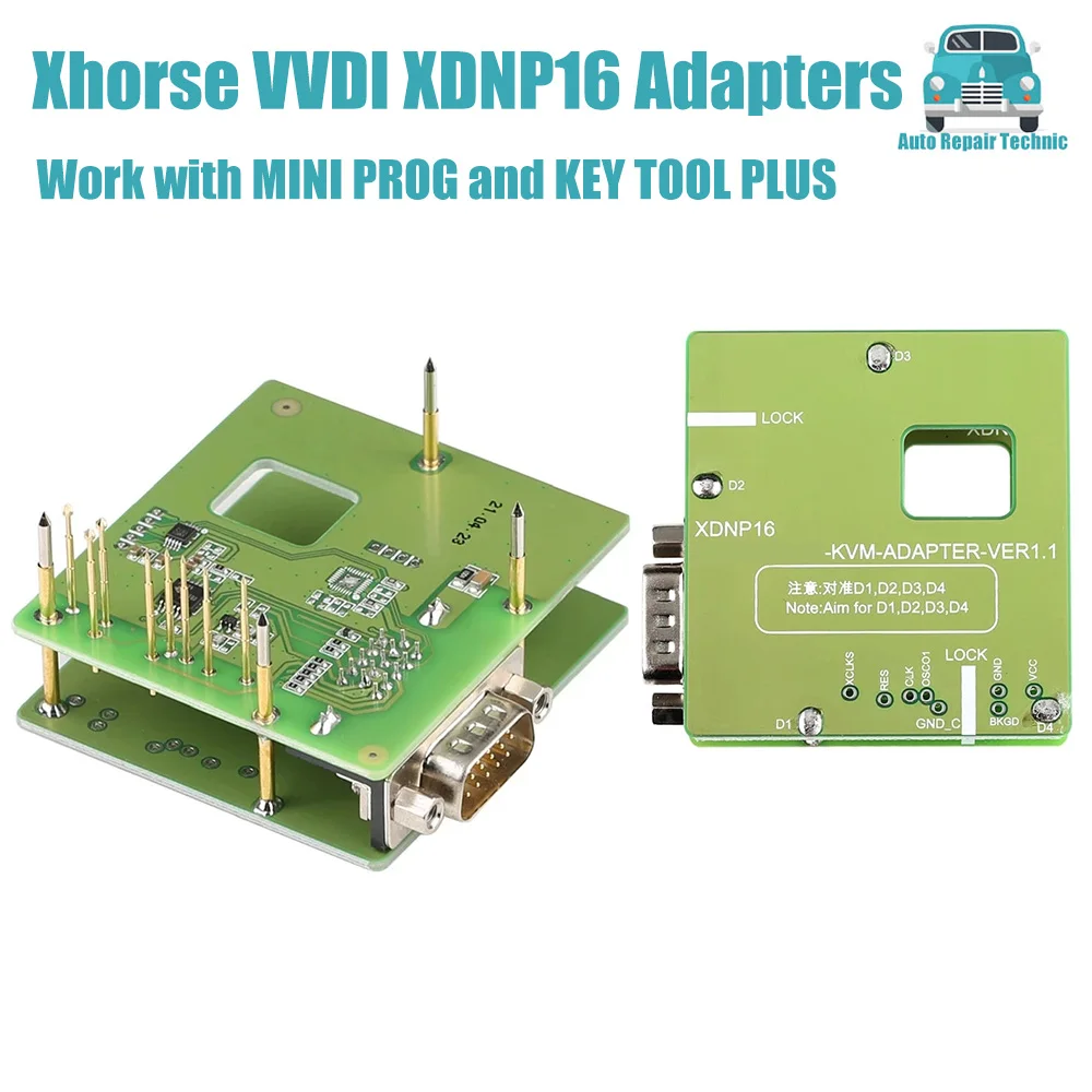 Xhorse VVDI XDNP16 Adapters Work with MINI PROG and KEY TOOL PLUS Key Programming Tool Without Soldering For L-and Ro-ver
Xhorse VVDI XDNP16 Adapters Work with MINI PROG and KEY TOOL PLUS Key Programming Tool Without Soldering For L-and Ro-ver