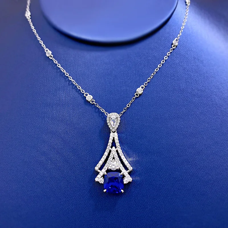 2022 new S925 silver blue treasure pendant 8.0mm pillow shaped ice cut exotic female necklace
2022 new S925 silver blue treasure pendant 8.0mm pillow shaped ice cut exotic female necklace