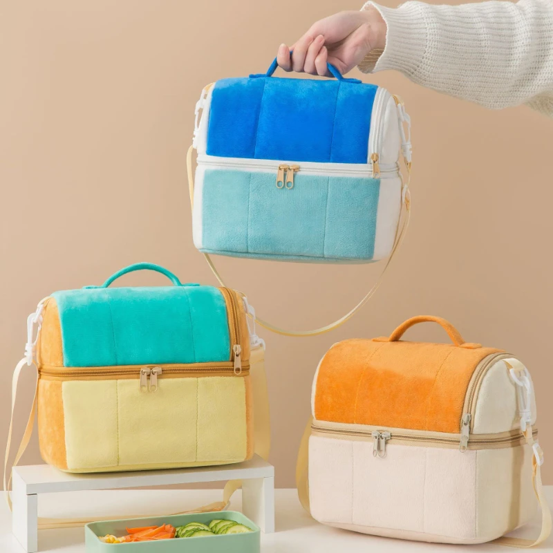 Flannelette Toast Lunch Bag for Women Ice Pack Large Capacity Insulated Picnic Bento Bag for Kids Student Lunch Box Storage Bag
Flannelette Toast Lunch Bag for Women Ice Pack Large Capacity Insulated Picnic Bento Bag for Kids Student Lunch Box Storage Bag