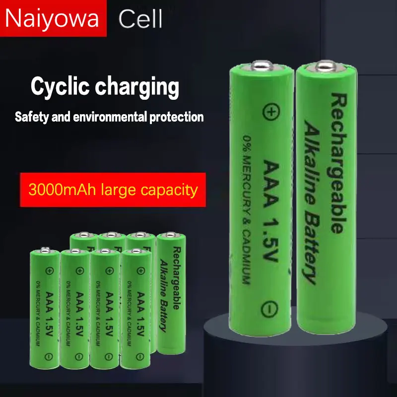 AAA1.5V 3000mAh rechargeable battery NI-MH, suitable for watches, radios, games, smoke alarms, electric toy flashlights
AAA1.5V 3000mAh rechargeable battery NI-MH, suitable for watches, radios, games, smoke alarms, electric toy flashlights