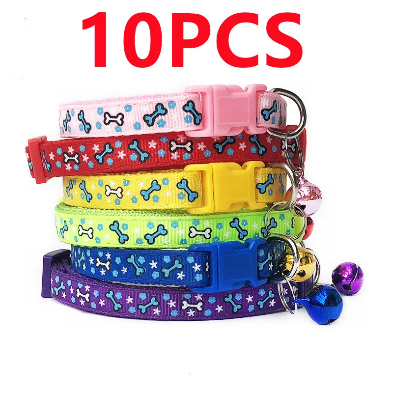10Pcs Wholesale Dog Collar With Bell Delicate Safety Casual Nylon Dog Cat Collar Neck Strap Camo Adjustable Pet Dog Accessories
10Pcs Wholesale Dog Collar With Bell Delicate Safety Casual Nylon Dog Cat Collar Neck Strap Camo Adjustable Pet Dog Accessories