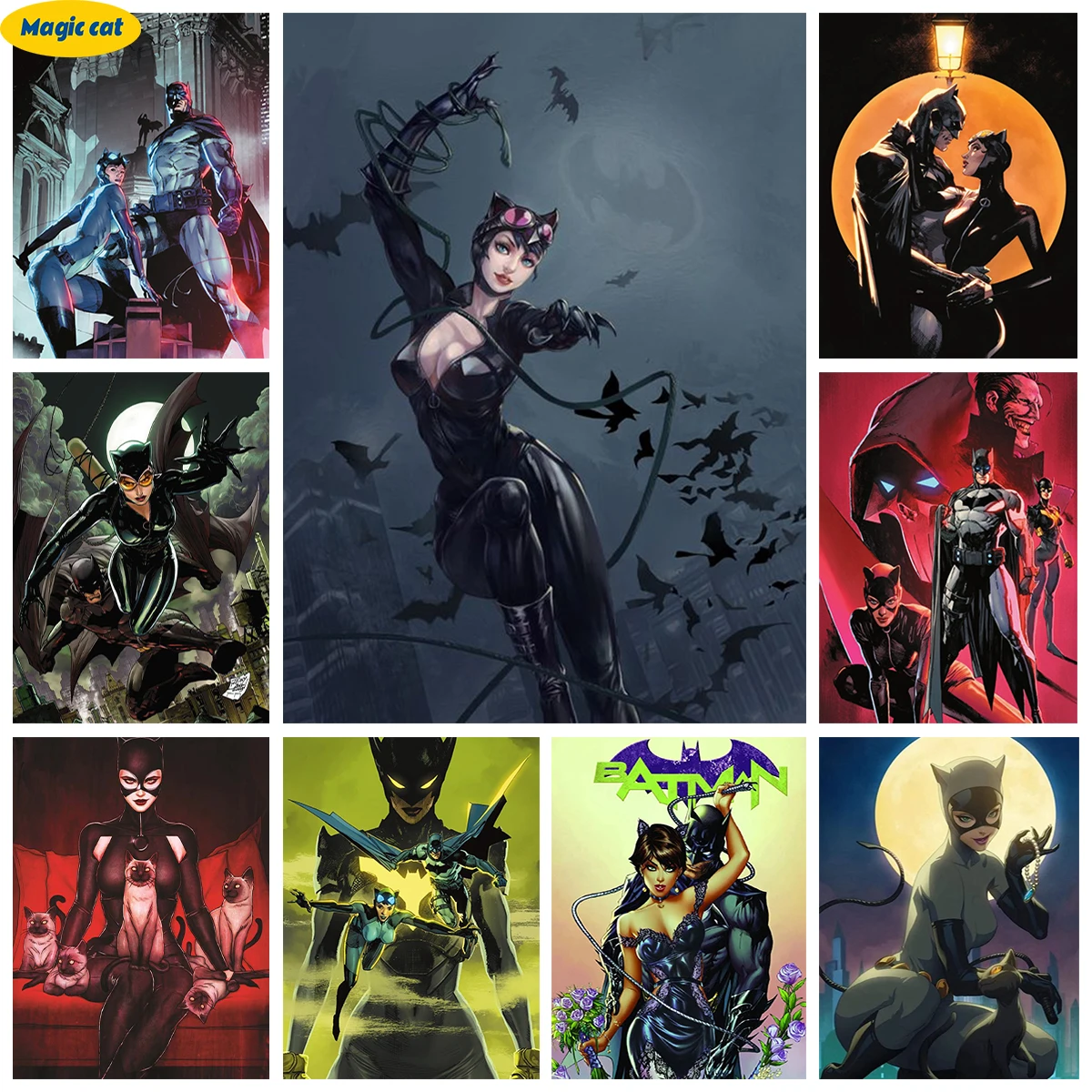 Catwoman and Batman Diy Diamond Painting DC Heroes Portrait 5D Diamond Embroidery Art Handmade Mosaic Cross Stitch Home Decor
Catwoman and Batman Diy Diamond Painting DC Heroes Portrait 5D Diamond Embroidery Art Handmade Mosaic Cross Stitch Home Decor