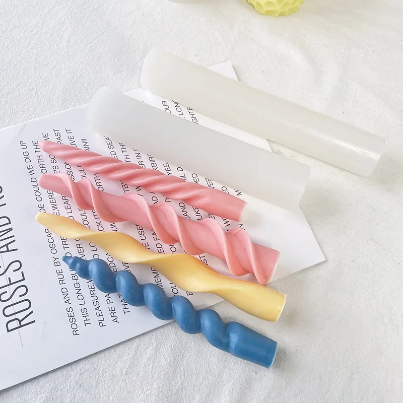 3D Twisted Taper Silicone Molds Long Spiral Cylinder Molds Candle Soy Wax Soap Clay Craft Plaster Resin Making DIY Pillar Mould
3D Twisted Taper Silicone Molds Long Spiral Cylinder Molds Candle Soy Wax Soap Clay Craft Plaster Resin Making DIY Pillar Mould