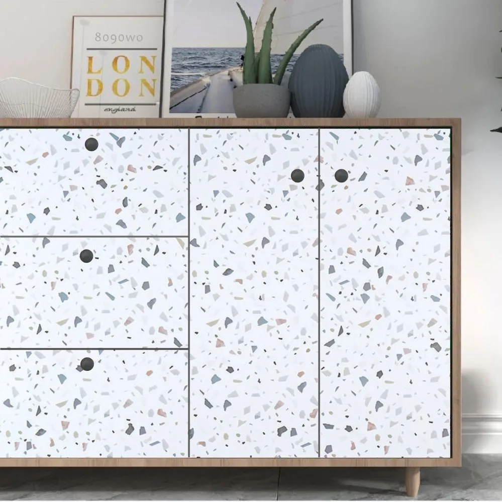 Самоклеящиеся ПВХ обои Terrazzo, стикеры из искусственной кожи для ванной, гостиной, мебели, водонепроницаемые обои для Кабинета
Самоклеящиеся ПВХ обои Terrazzo, стикеры из искусственной кожи для ванной, гостиной, мебели, водонепроницаемые обои для Кабинета