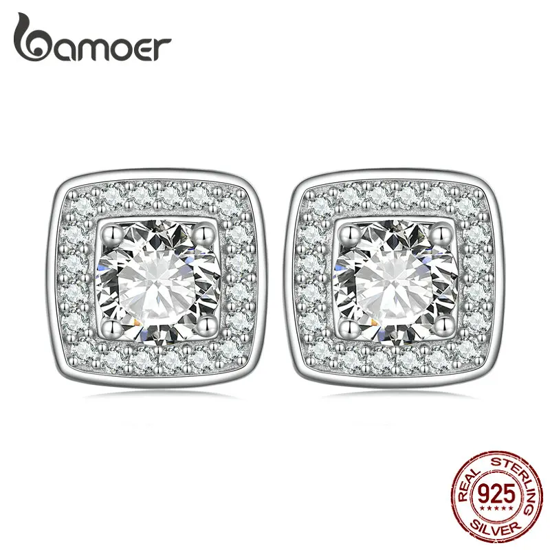 Bamoer 925 Sterling Silver Blue Pink Clear Square Zircon Stud Earrings for Women Engagement Dainty Fashion Jewelry BSE708
Bamoer 925 Sterling Silver Blue Pink Clear Square Zircon Stud Earrings for Women Engagement Dainty Fashion Jewelry BSE708