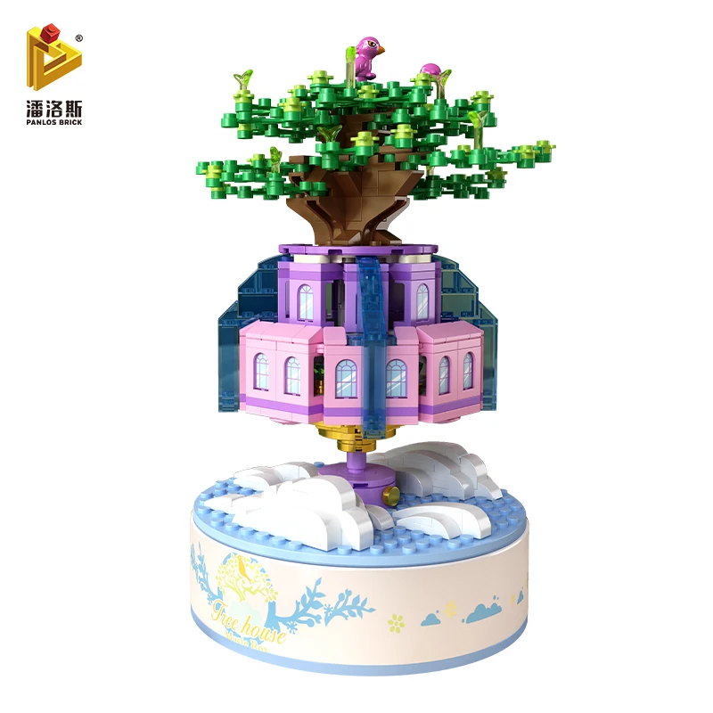 Panlos Building Blocks City Building Mini Sky Castle Rotating Music Box Tree House Model Girl Children Toys Gift Sticker Brick
Panlos Building Blocks City Building Mini Sky Castle Rotating Music Box Tree House Model Girl Children Toys Gift Sticker Brick