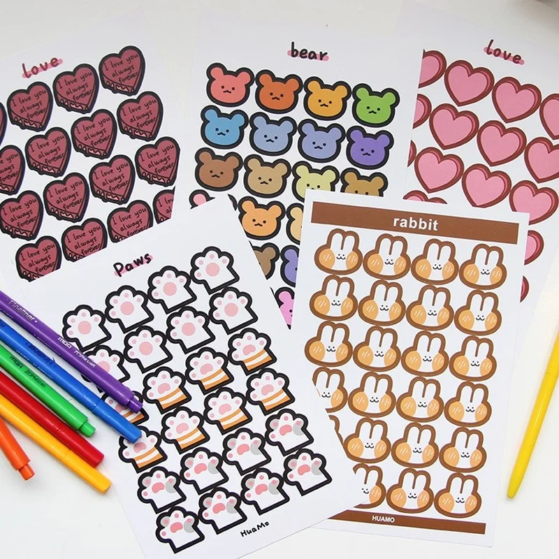 1PCS Korean ins pattern sticker cute cartoon Morandi color simple gradient circular seal sticker mobile phone decoration
1PCS Korean ins pattern sticker cute cartoon Morandi color simple gradient circular seal sticker mobile phone decoration