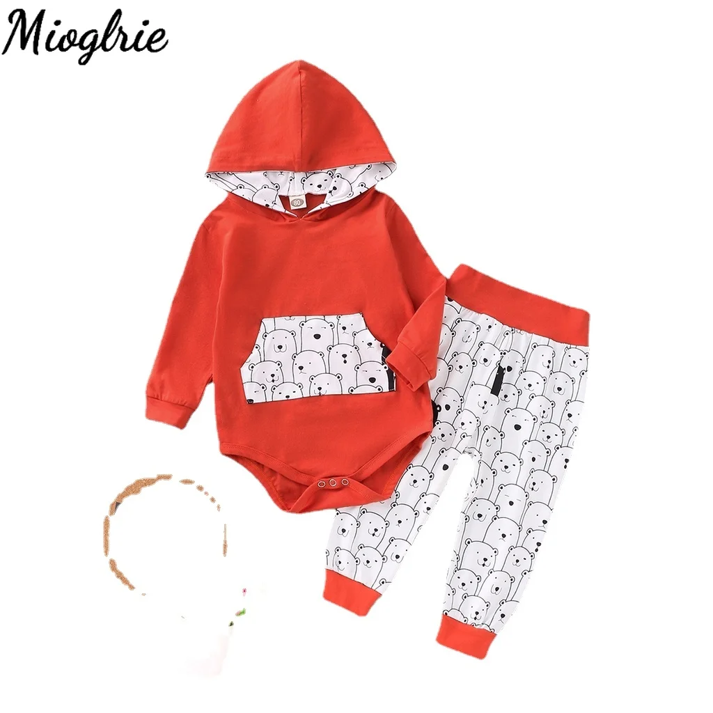 3-24M Toddler Baby Girl Clothes Printed Pocket Hooded Long-sleeve Romper Suit Costume Children Baby Boy Fashion Outfit Suit
3-24M Toddler Baby Girl Clothes Printed Pocket Hooded Long-sleeve Romper Suit Costume Children Baby Boy Fashion Outfit Suit