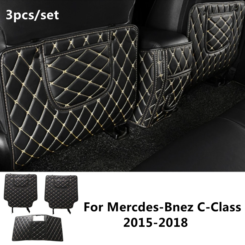 SJ PU leather Car Rear Seat Anti-Kick Pad Back Seats Cover Armrest Anti-dirty Protection Mat For Mercedes-Bnez C-Class 2015-2018
SJ PU leather Car Rear Seat Anti-Kick Pad Back Seats Cover Armrest Anti-dirty Protection Mat For Mercedes-Bnez C-Class 2015-2018