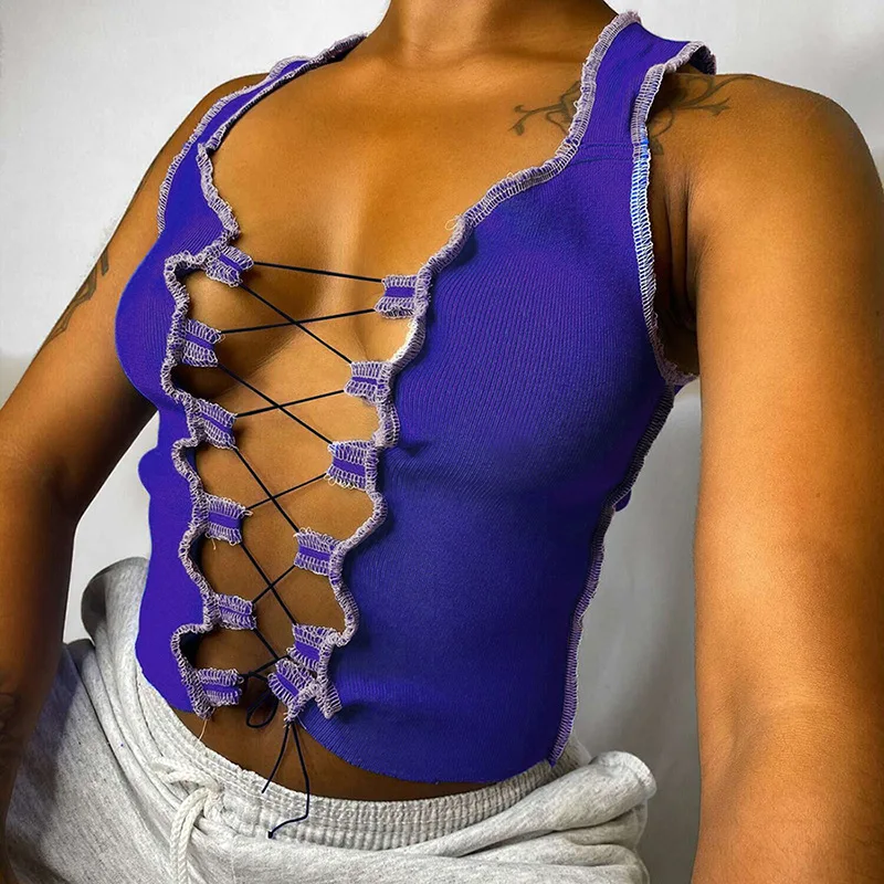 women's clothing 2022 latest fashion Wear Straps Hollow Round Neck Sleeveless Slim Vest Women Edgy Clothes y2k clothes Kawaii
women's clothing 2022 latest fashion Wear Straps Hollow Round Neck Sleeveless Slim Vest Women Edgy Clothes y2k clothes Kawaii