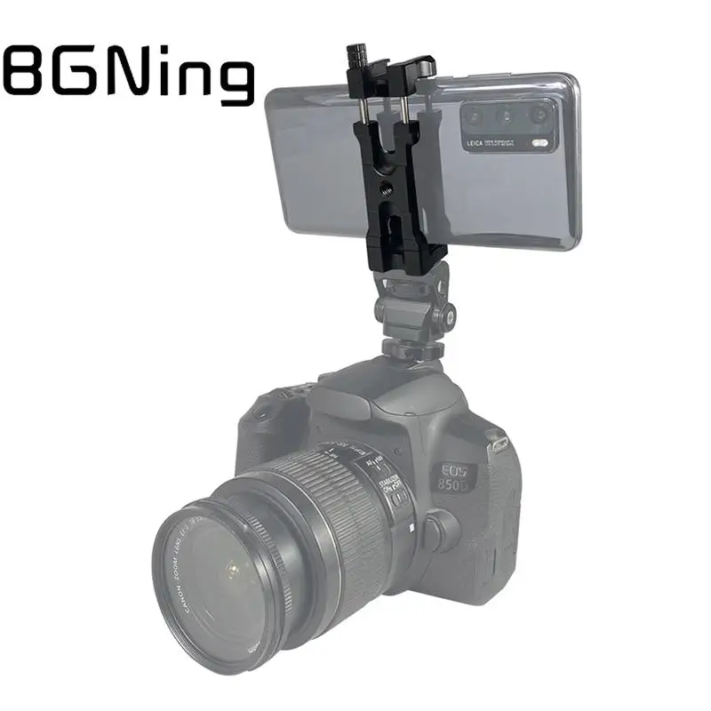 Aluminum Alloy Lightweight Multi-function Camera Phone Clip with Hot Cold Shoe Extension Mount Monitor Bracket Holder for Sports
Aluminum Alloy Lightweight Multi-function Camera Phone Clip with Hot Cold Shoe Extension Mount Monitor Bracket Holder for Sports