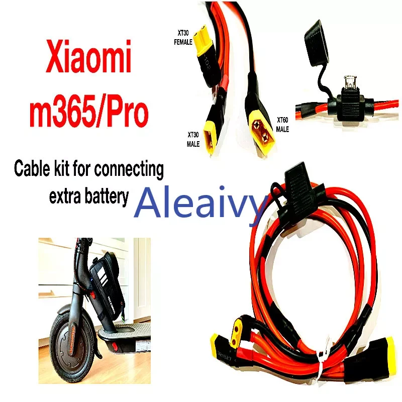 for Paralleling Extra Expansion XIAOMI m365 and Pro 36v 48v Battery Pack Cable Kit XT30&XT60 Accessories + 30A Fuse
for Paralleling Extra Expansion XIAOMI m365 and Pro 36v 48v Battery Pack Cable Kit XT30&XT60 Accessories + 30A Fuse