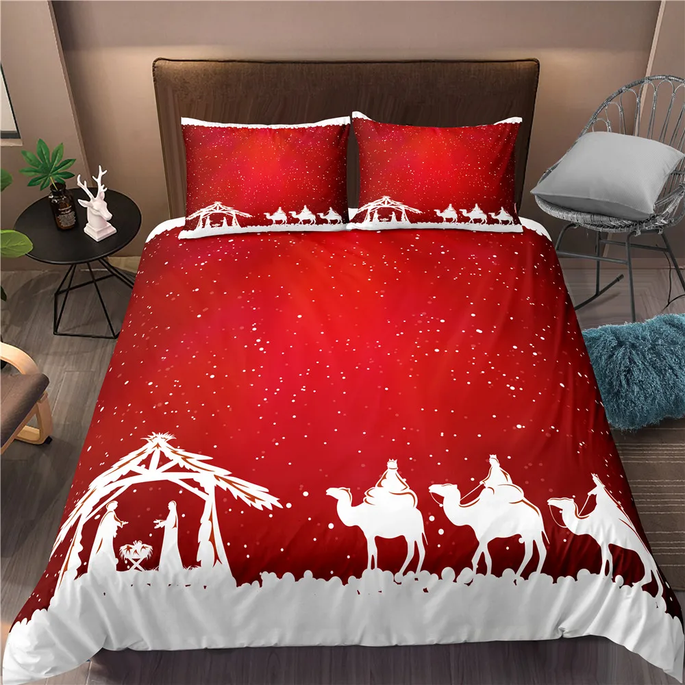 Christmas Eve Duvet Cover Pillowcase Bed Cover Set Crucifix Christmas Tree Bedroom Bedding Set Boy Girl Birthday Present Gift
Christmas Eve Duvet Cover Pillowcase Bed Cover Set Crucifix Christmas Tree Bedroom Bedding Set Boy Girl Birthday Present Gift