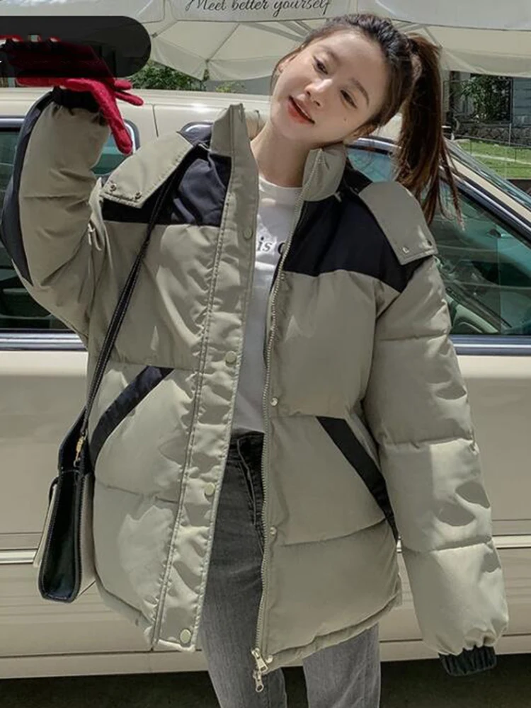 Sister Fara Winter Bread Puffer Jacket Women's Loose Oversize Down Cotton Padded Hooded Coat Women Streetwear Waterproof Jacket
Sister Fara Winter Bread Puffer Jacket Women's Loose Oversize Down Cotton Padded Hooded Coat Women Streetwear Waterproof Jacket