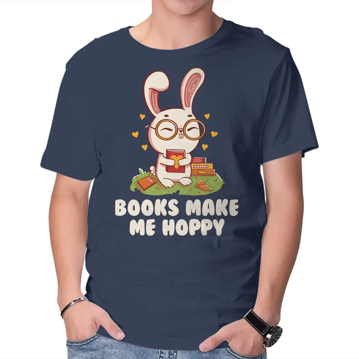 Футболка Мужская/женская с рисунком книги Make Me Hoppy летняя футболка коротким