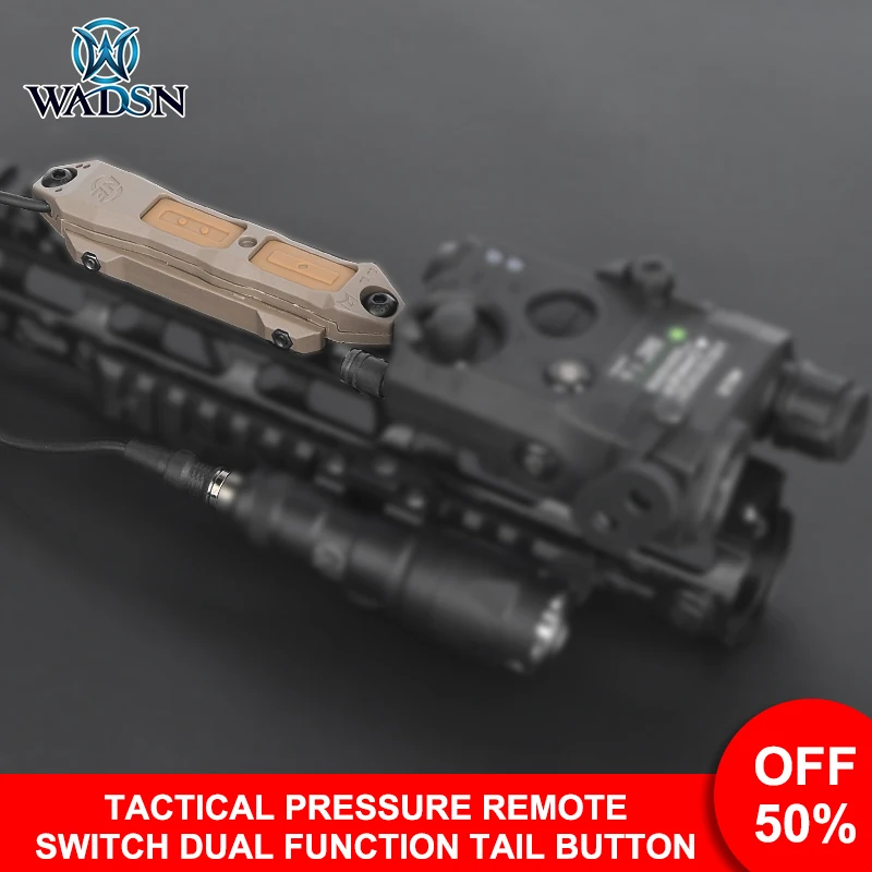 WADSN surefir M300 M600 Remote Dual Pressure switch DBAL A2 PEQ-15 PEQ16 M600 M300 Flashlight Double Switch Button 2.5 3.5 plug
WADSN surefir M300 M600 Remote Dual Pressure switch DBAL A2 PEQ-15 PEQ16 M600 M300 Flashlight Double Switch Button 2.5 3.5 plug