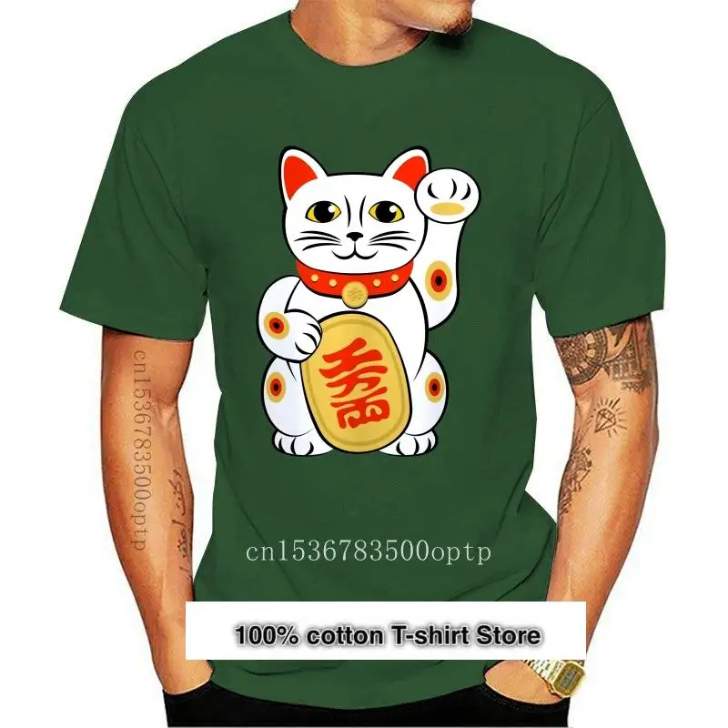 New Japanese Lucky Cat Maneki Neko White Happiness T--Shirt 100 Cotton Unisex Women Personality Custom Tee Shirt
New Japanese Lucky Cat Maneki Neko White Happiness T--Shirt 100 Cotton Unisex Women Personality Custom Tee Shirt