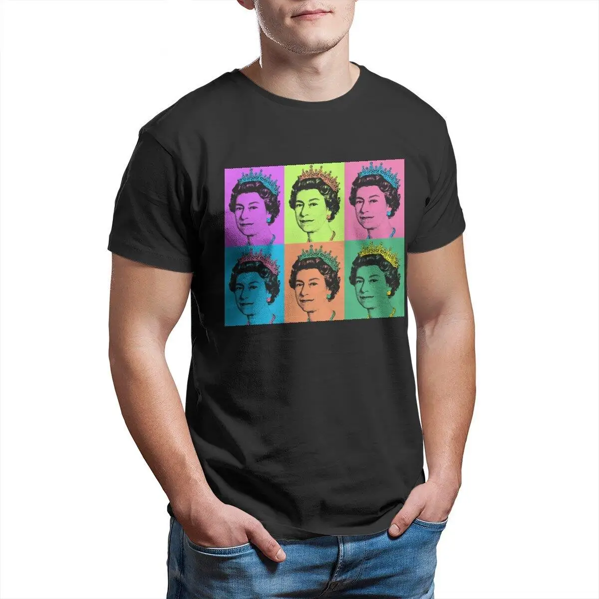 Men's T-Shirt Queen Elizabeth II Funny 100% Cotton Tees Short Sleeve England British Royal Crown T Shirts Clothing Classic
Men's T-Shirt Queen Elizabeth II Funny 100% Cotton Tees Short Sleeve England British Royal Crown T Shirts Clothing Classic