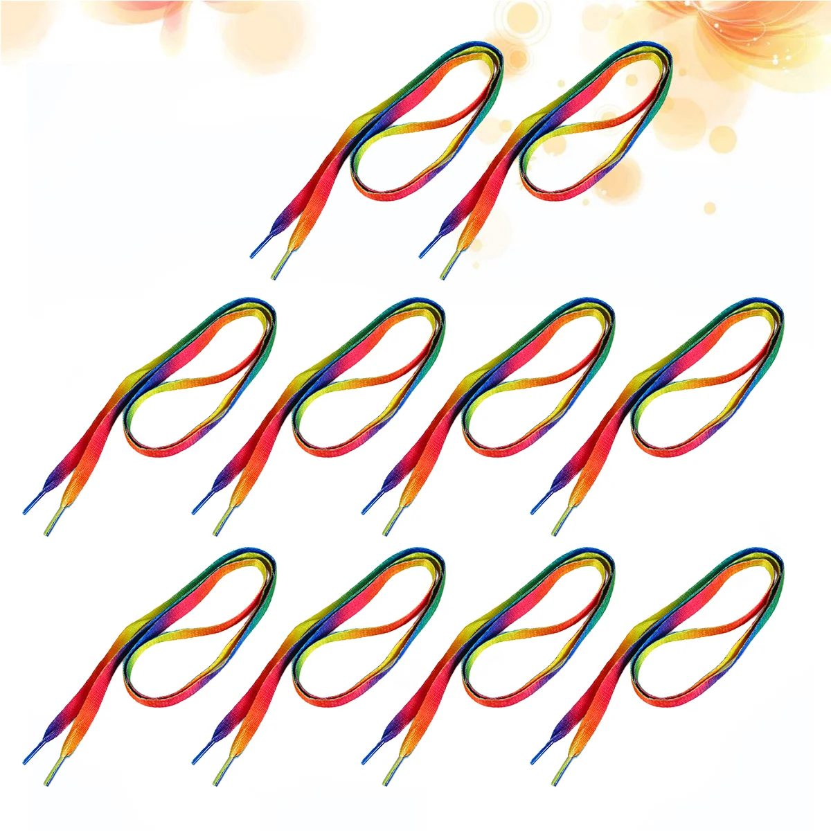 10Pairs Rainbow Shoelaces Decorative Shoe Laces Colorful Flat Shoelaces for Shoes Sneakers Boot 
10Pairs Rainbow Shoelaces Decorative Shoe Laces Colorful Flat Shoelaces for Shoes Sneakers Boot