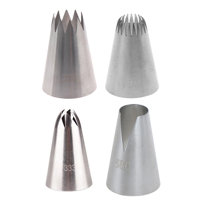 195# 333# 366# 580# Stainless Steel Icing Cream Nozzles Bakeware Pastry Decorating Tips DIY Cake Baking Tool
195# 333# 366# 580# Stainless Steel Icing Cream Nozzles Bakeware Pastry Decorating Tips DIY Cake Baking Tool