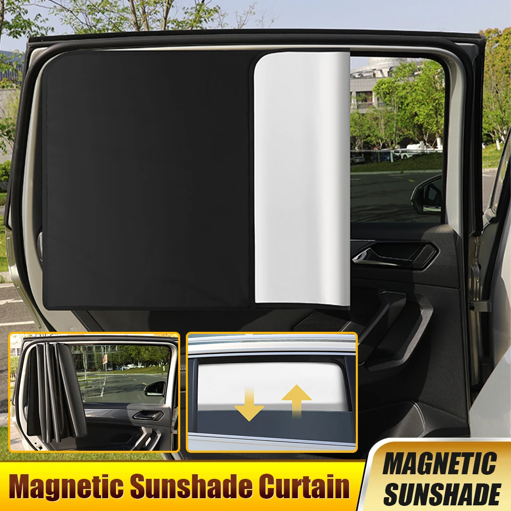 Universal Magnetic Car Sunshade Reflective Silver Cloth Sunscreen Front Rear Window Shade Cover Summer Window Curtain Sun Visor
Universal Magnetic Car Sunshade Reflective Silver Cloth Sunscreen Front Rear Window Shade Cover Summer Window Curtain Sun Visor