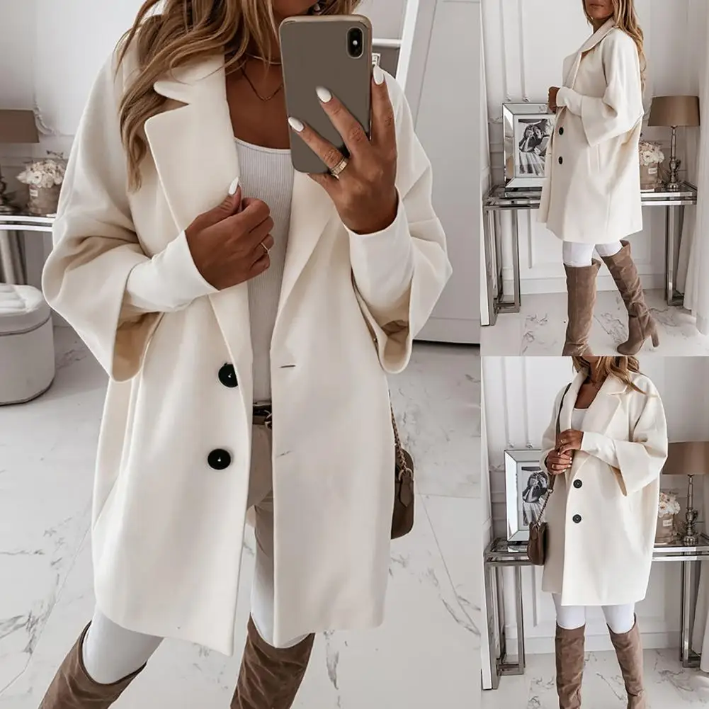 Excellent Buttons Coat Women Long Coat Unique 3/4 Sleeve Pockets Casual Women Jacket 3/4 Sleeve
Excellent Buttons Coat Women Long Coat Unique 3/4 Sleeve Pockets Casual Women Jacket 3/4 Sleeve