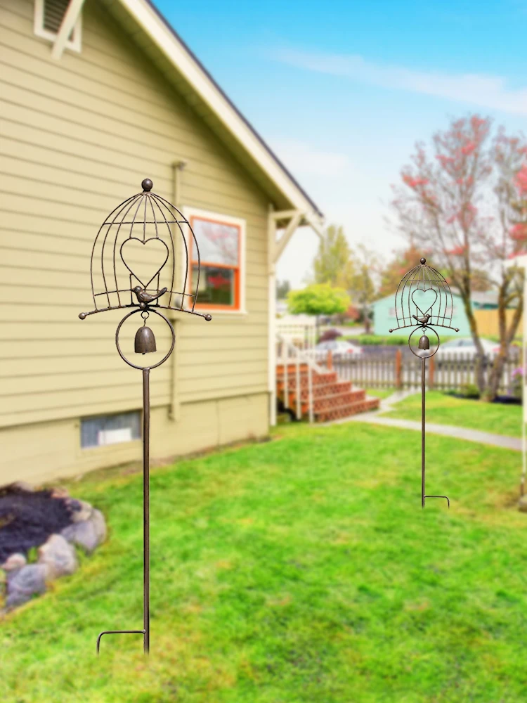 Bird Garden Stakes Decor | Iron Yard Art with Innovative Bird Shape and Small Bell for Outdoor Ornaments | Decorative Stakes for
Bird Garden Stakes Decor | Iron Yard Art with Innovative Bird Shape and Small Bell for Outdoor Ornaments | Decorative Stakes for