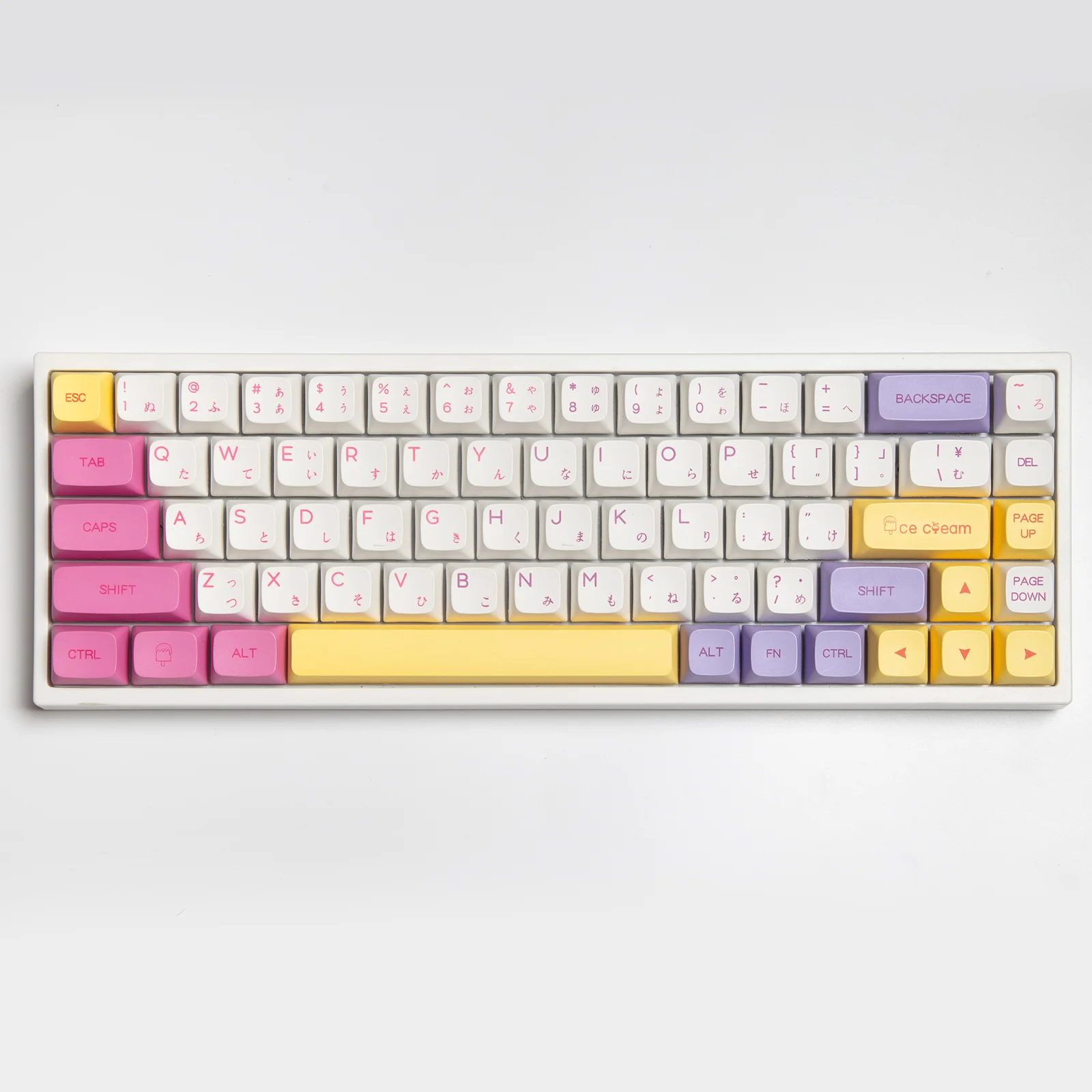 Ice Cream Mechanical Keyboard Japanese Keycap XDA Cute PBT Sublimation Adaptation Magic Duck 61 87 104
Ice Cream Mechanical Keyboard Japanese Keycap XDA Cute PBT Sublimation Adaptation Magic Duck 61 87 104