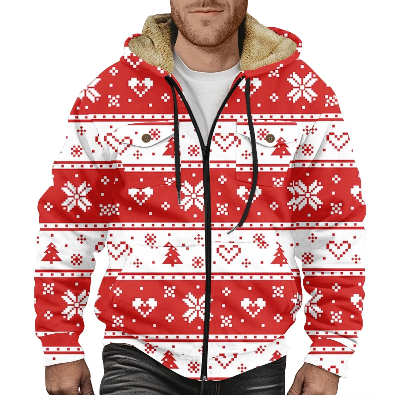 Men'S Coats Winter Delicate Thickened Warm Men Coat Suit Fashion Hooded Long Sleeves Christmas Print Men Jacket Waterproof 후드티
Men'S Coats Winter Delicate Thickened Warm Men Coat Suit Fashion Hooded Long Sleeves Christmas Print Men Jacket Waterproof 후드티