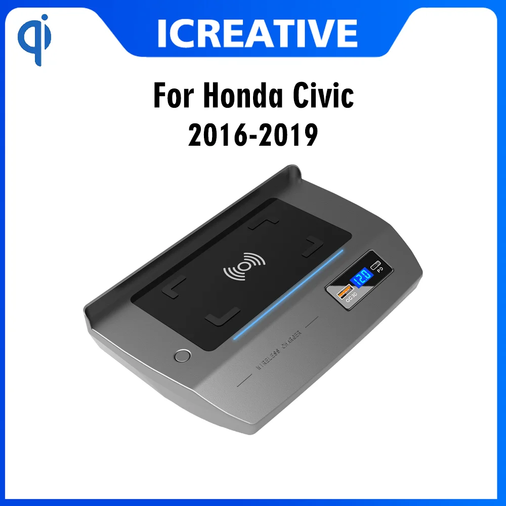 For Honda Civic Wireless Charger Mobile Phone Fast Charging Holder 15W PD Interface Charging For Charger Board Accessories
For Honda Civic Wireless Charger Mobile Phone Fast Charging Holder 15W PD Interface Charging For Charger Board Accessories