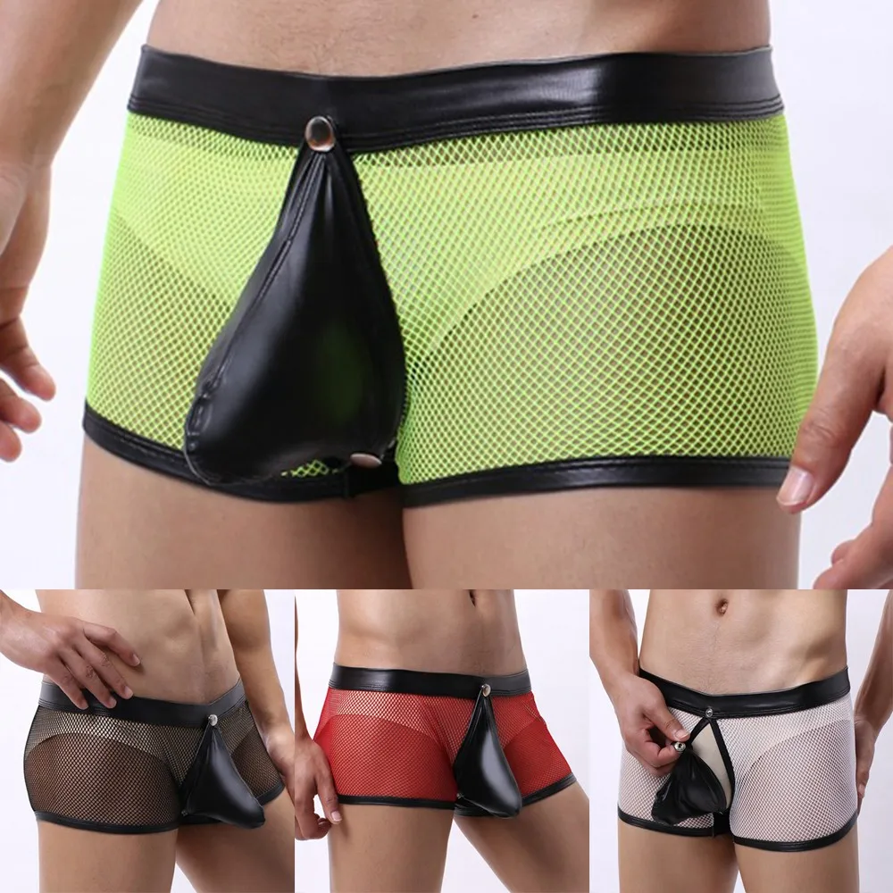 Men'S Sexy Net Yarn Breathable Transparent Comfortable Detachable Tulle Netting Sexy Open File Hollow Out Boxer Briefs
Men'S Sexy Net Yarn Breathable Transparent Comfortable Detachable Tulle Netting Sexy Open File Hollow Out Boxer Briefs