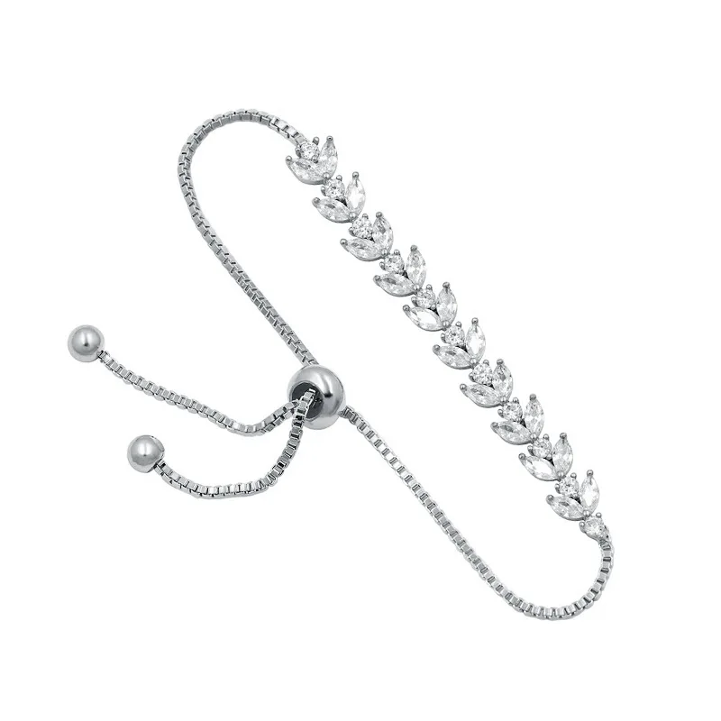 Charming CZ Tennis Bracelet for Women Zircon Wedding Jewelry Adjustable Gold Silver Rose Gold Color Box Chain Bracelets Gift
Charming CZ Tennis Bracelet for Women Zircon Wedding Jewelry Adjustable Gold Silver Rose Gold Color Box Chain Bracelets Gift