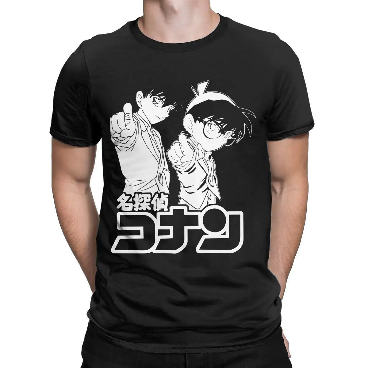 Men's T-Shirts Detective Conan Edogawa Amazing Cotton Tee Shirt Short Sleeve Kudou Shinichi T Shirts Round Neck Clothing Unique
Men's T-Shirts Detective Conan Edogawa Amazing Cotton Tee Shirt Short Sleeve Kudou Shinichi T Shirts Round Neck Clothing Unique