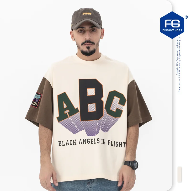 2023 Summer Versatile Short Sleeve T-shirt Fashion Brand American Campus Retro Contrast ABC Letter Printing Casual Top
2023 Summer Versatile Short Sleeve T-shirt Fashion Brand American Campus Retro Contrast ABC Letter Printing Casual Top