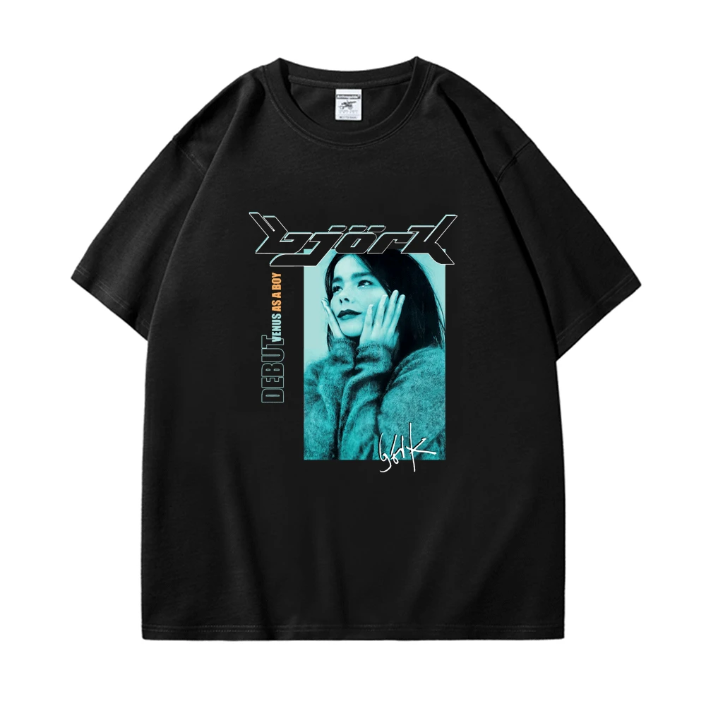90s Vintage Bjork Look Music Album Print T Shirt Summer Street Funny Short Sleeve T-shirts Men Women Oversized Cotton T-shirt
90s Vintage Bjork Look Music Album Print T Shirt Summer Street Funny Short Sleeve T-shirts Men Women Oversized Cotton T-shirt