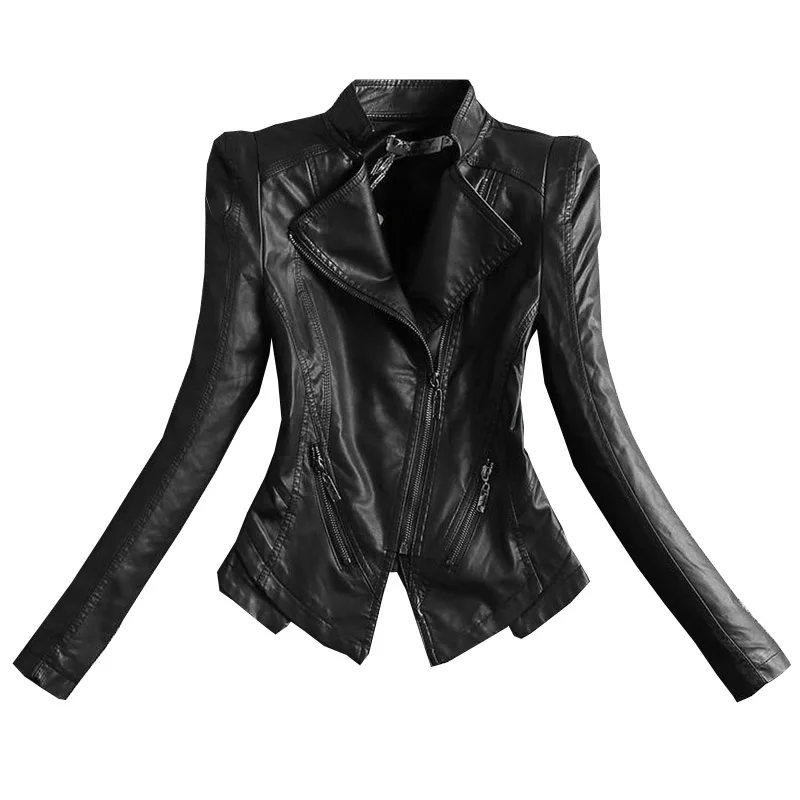 2022 New Women's Jacket Fashion Black Motorcycle Leather Jacket Women Zippers Basic Coat Biker Leather Coat Plus Size 4XL C-2
2022 New Women's Jacket Fashion Black Motorcycle Leather Jacket Women Zippers Basic Coat Biker Leather Coat Plus Size 4XL C-2