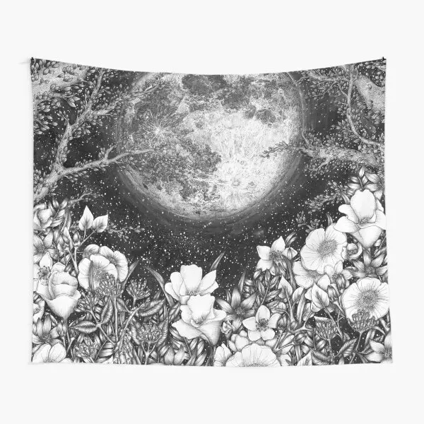 

Midnight In The Garden Tapestry Decoration Colored Mat Home Bedspread Towel Bedroom Printed Hanging Yoga Room Art Travel Living