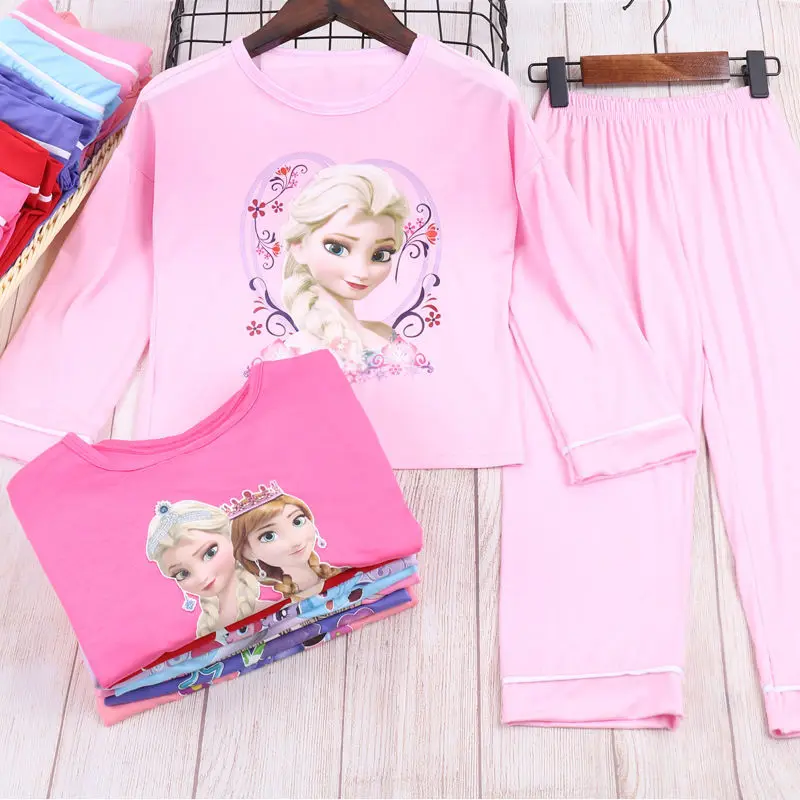 Spring Autumn Girls Modal Suit Light Pajamas Disney Kids Casual Stwo-piece Baby Cartoon Children Home Clothes Long Sleeve Pants
Spring Autumn Girls Modal Suit Light Pajamas Disney Kids Casual Stwo-piece Baby Cartoon Children Home Clothes Long Sleeve Pants